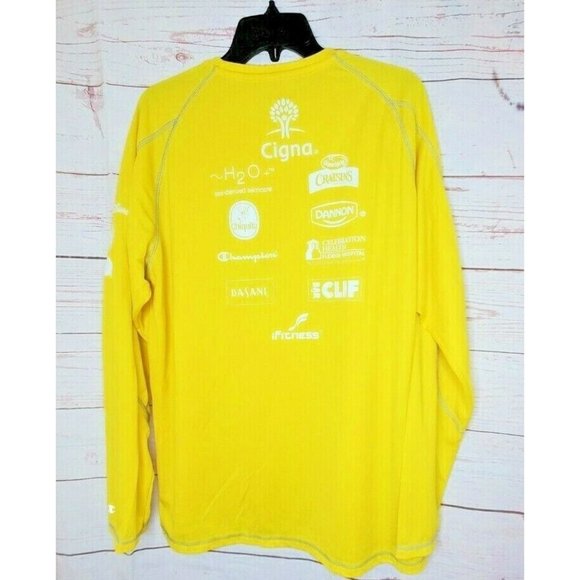 Champion Double Dry Unisex Large 2013 Disney Marathon Yellow Run Disney Shirt - Picture 7 of 10